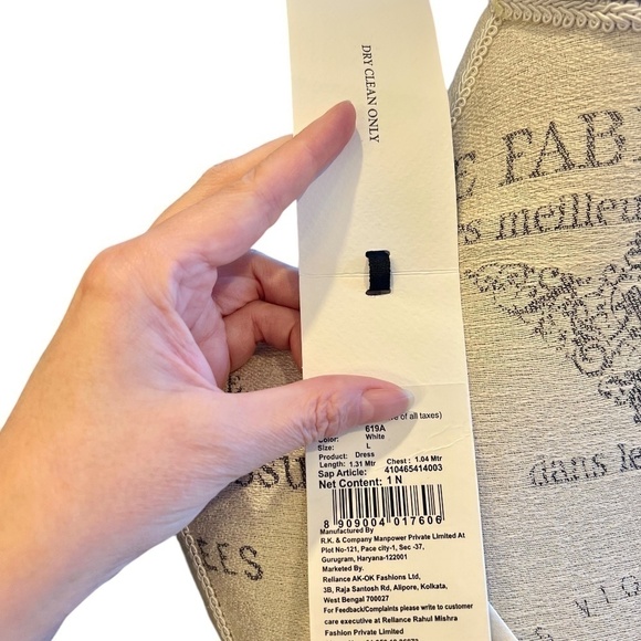 AKOK Anamika Khanna Women's Printed Silk Slipdress - Large - Picture 10 of 10